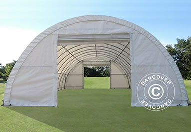 Arched storage tents