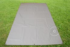 Plane, Bodenplane 3,8x6,1m PVC, Grau