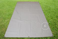 Plane, Bodenplane 3,7x8,6m PVC, Grau