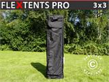 Carry bag w/ wheels, Flextents PRO 3x3 m, Black