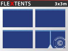 Sidewall kit for Pop up gazebo FleXtents 3x3 m, Dark blue