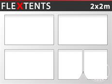 Sidewall kit for Pop up gazebo FleXtents 2x2 m, White