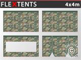 Kit de parede lateral para Tenda Dobrável FleXtents 4x4m, Camuflagem