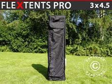 Carry bag w/ wheels, Flextents PRO 3x4.5 m, Black