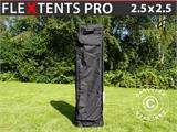 Ratastega kandekott, Flextents PRO 2,5x2,5m, Must