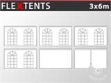 Sidewall kit for Pop up gazebo FleXtents Vintage 3x6 m, White