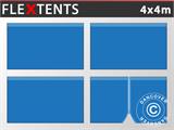 Kit de muros laterales para Carpa plegable FleXtents 4x4m, Azul