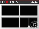 Sidevægge til Foldetelt FleXtents 4x4m, Sort