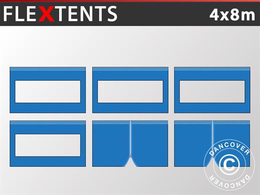 Sidewall kit for Pop up gazebo FleXtents 4x8 m, Blue Sidewall kit for Pop up gazebo FleXtents 4x8 m, Blue