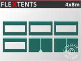 Sidewall kit for Pop up gazebo FleXtents 4x8m, Green