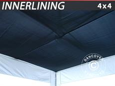 FleXtents Dakgordijnen, Zwart, voor 4x4m Vouwtent