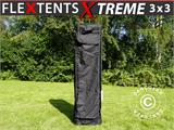 Tragetasche mit Rädern, Flextents Xtreme 60 3x3m, Schwarz