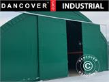 Portão deslizante 3x3m para tenda galpão/armazém agrícola 9m, PVC, Verde