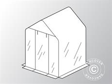 Cover for polytunnel greenhouse GH16080, 1.55x1.55x2.05 m, PVC, Transparent ONLY 1 PCS. LEFT
