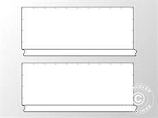 Muros laterales sin ventanas para carpa para fiestas PLUS 8m, 2 uds, Blanco