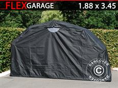 Garagem dobrável (MC), 1,88x3,45x1,9m, Preta