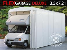 Garage tunnel pliable (Caravane), 3,5x7,21x3,9m, Blanc