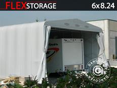 Lagerzelt Maxi Box, 6x8,24x3,86m, Grau