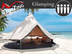 Tente cloche pour le glamping, TentZing®, 4x4m, 4 personnes, Sable