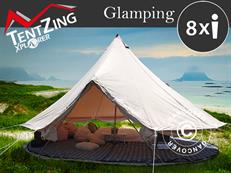 Tente cloche pour le glamping, TentZing®, 6x6m, 8 personnes, Sable