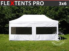 Tente pliable FleXtents PRO 3x6m Blanc, avec 6 cotés
