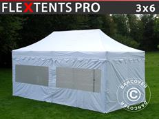 Tente pliable FleXtents PRO "Morocco" 3x6m Blanc, avec 6 cotés
