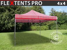 Tente pliable FleXtents PRO 4x4m Rayé