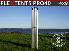 Aluminium frame voor vouwtent FleXtents PRO 4x8m, 6 poten, 40mm