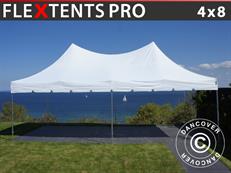 Tente pliable FleXtents PRO Peak Pagoda 4x8m Blanc