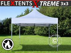 Pop up gazebo FleXtents Xtreme 50 3x3 m White, Flame retardant