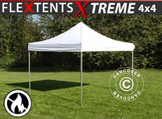 Pop up gazebo FleXtents Xtreme 50 4x4 m White, Flame retardant