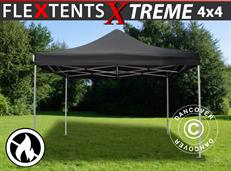 Tente pliable FleXtents Xtreme 50 4x4m Noir, Ignifugé