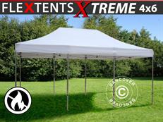 Tente pliable FleXtents Xtreme 50 4x6m Blanc, Ignifugé