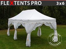 Tente pliable FleXtents PRO "Raj" 3x6m Blanc/Doré