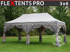 Tente pliable FleXtents PRO "Raj" 3x6m Latte/Orange