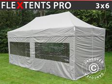 Tente pliable FleXtents PRO 3x6m Latte, avec 6 cotés
