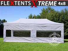 Tente pliable FleXtents Xtreme 60 4x8m Blanc, avec 6 cotés