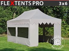Tente pliable FleXtents PRO "Morocco" 3x6m Latte, avec 6 cotés