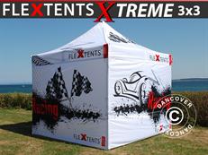Prekybinė palapinė FleXtents Xtreme 50 Racing 3x3m, Riboto tiražo