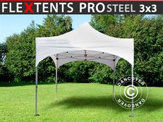 Tente pliable FleXtents PRO Steel "Arched" 3x3m Blanc