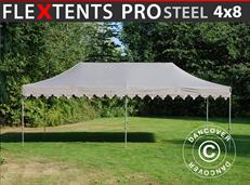 Tente pliable FleXtents PRO Steel "Morocco" 4x8m Latte