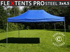 Pop up gazebo FleXtents PRO Steel 3x4.5 m, Blue
