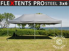 Tente pliable FleXtents PRO Steel 3x6m Gris