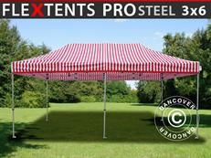 Tente pliable FleXtents PRO Steel 3x6m Rayé