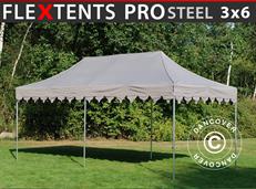 Tente pliable FleXtents PRO Steel "Morocco" 3x6m Latte
