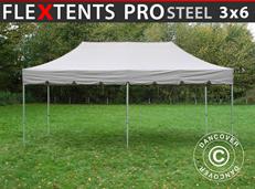 Tente pliable FleXtents PRO Steel "Peaked" 3x6m Latte