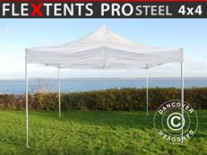 Tente pliable FleXtents PRO Steel 4x4m Transparent