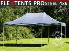 Tente pliable FleXtents PRO Steel 4x6m Gris