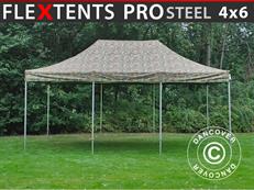 Tente pliable FleXtents PRO Steel 4x6m Camouflage