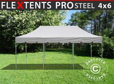 Tente pliable FleXtents PRO Steel "Peaked" 4x6m Latte